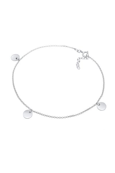 ELLI Fußschmuck Plättchen Boho Style 925 Gümüş