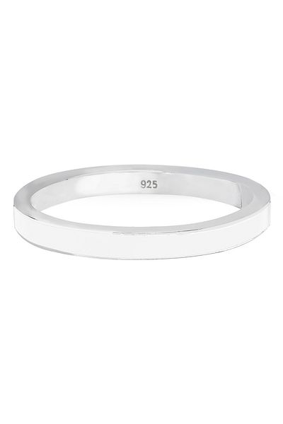 ELLI Halka Zımbalama Temel Emaille 925 Silber