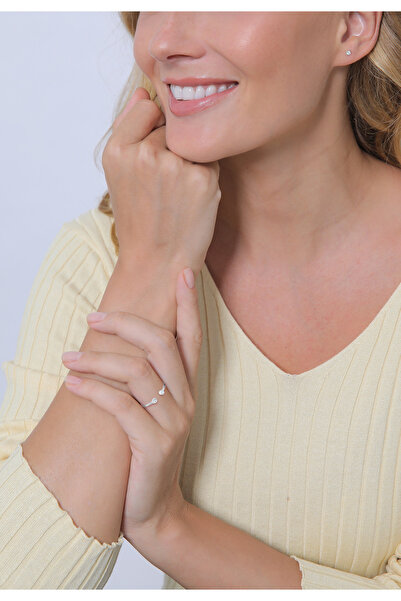 ELLI Schmuckset Ring Solitär Ohrstecker Kristalle 925 Silber