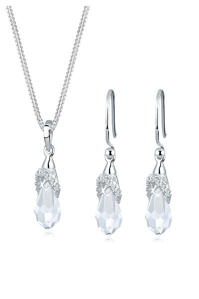 ELLI Schmuckset Kristalle 925 Gümüş