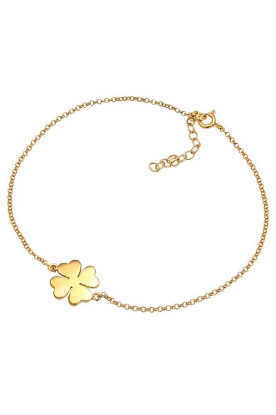 ELLI Fußschmuck Kleeblatt Glückssymbol Tılsım 925 Gümüş