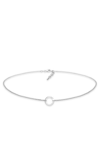 ELLI Halskette Choker Kreis Trend Geo 925 Sterling Silber