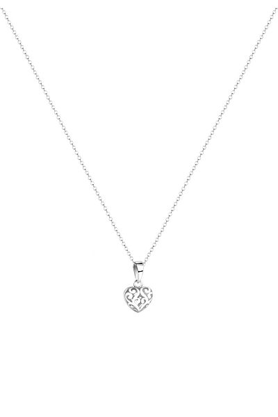 Nenalina Halskette Halskette Herz Symbol Ornament Anhänger Love Edel 925 Silber