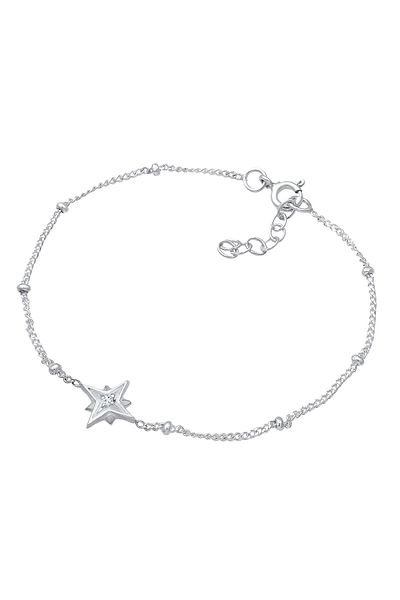 ELLI 925er Silberarmband – Stern Astro Kugeln und Topas Edelstein