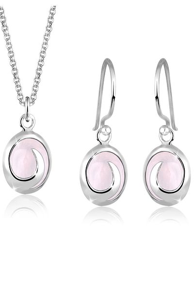 ELLI Schmuckset Edelstein 925 Sterling Silber