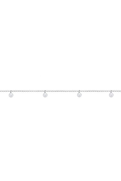 ELLI Halskette Choker Kette Geo Kreis Basic Matt Coin 925 Silber
