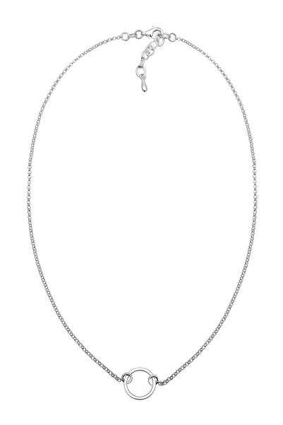 ELLI Necklace Choker Circle Trend Geo 925 Sterling Silver