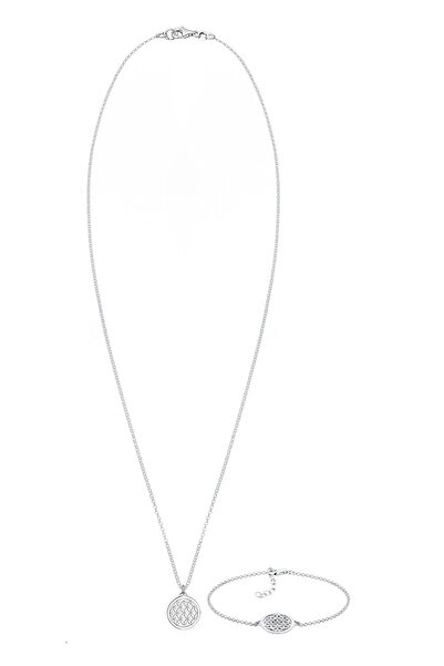 ELLI Schmuckset Lebensblume 925 Sterling Silber