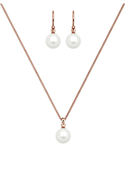 ELLI Schmuckset Muschelkernperle 925 Ayar Gümüş Geschenkidee