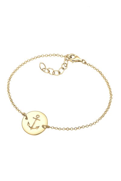 ELLI Armband Anker Münze 925 Sterling Silber