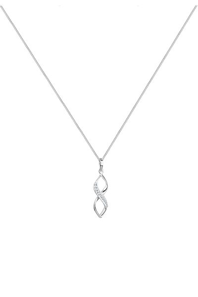 ELLI Halskette Infinity Kristal Edel 925 Gümüş