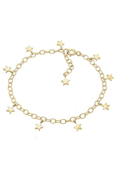 ELLI Armband Armband Ankerkette Astro Stern Symbol Trend 925er Silber