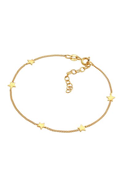 ELLI Damenarmband – Astro-Look mit Sternbordüre, verstellbare Kette, 925er Sterlingsilber