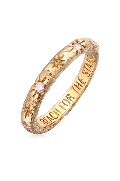HAZE & GLORY Ring Hg - Ring Damen 375 Gelbgold, Schmuck Damen, Goldring, Stapelring, Wi