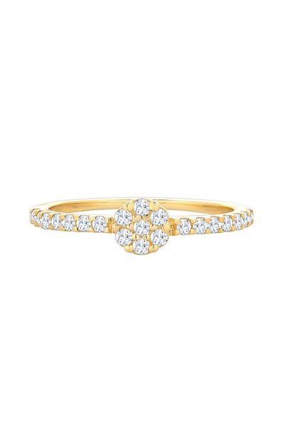 ELLI Ring Verlobungsring Topas Edelstein Fein 585 Gelbgold