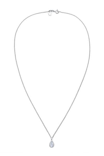 ELLI Halskette Tropfen Mondstein Elegant 925 Silber
