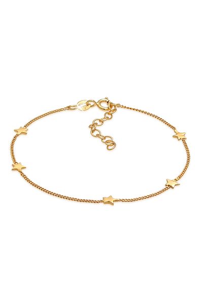 ELLI Damenarmband – Astro-Look mit Sternbordüre, verstellbare Kette, 925er Sterlingsilber