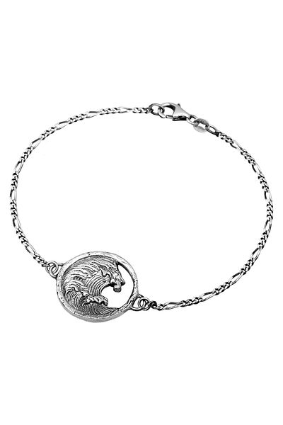 HAZE & GLORY Kol Bandı Münze - Tide Welle Maritim 925 Silber