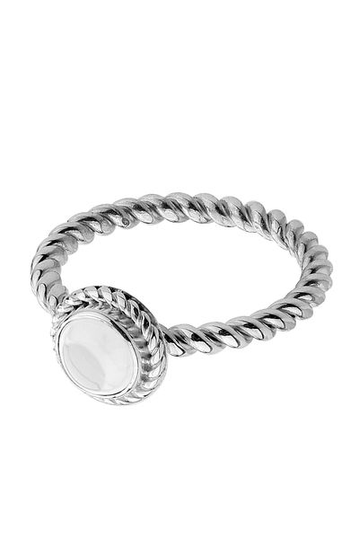 Nenalina April Boho 925 Silberring – Bergkristall-Geburtsstein-Ring