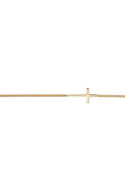 ELLI Halskette Choker Kreuz Religion 925 Sterling Silber
