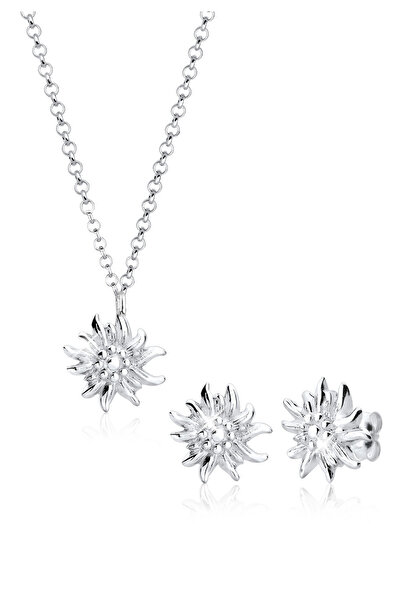 ELLI Schmuckset Edelweiß 925 Ayar Gümüş