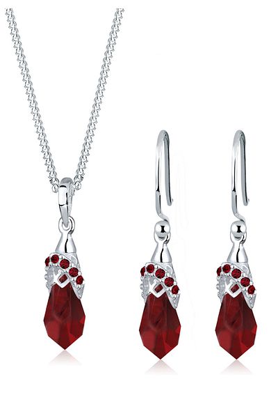 ELLI Schmuckset Kristalle 925 Silber