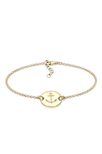 ELLI Armband Anker Münze 925 Sterling Silber
