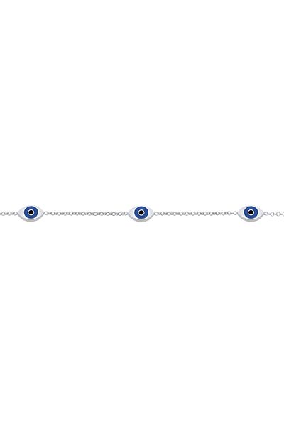 ELLI Halskette Choker Evil Eye Emaille 925 Silber