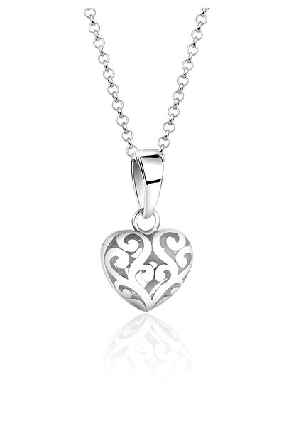 Nenalina Halskette Halskette Herz Symbol Ornament Anhänger Love Edel 925 Silber