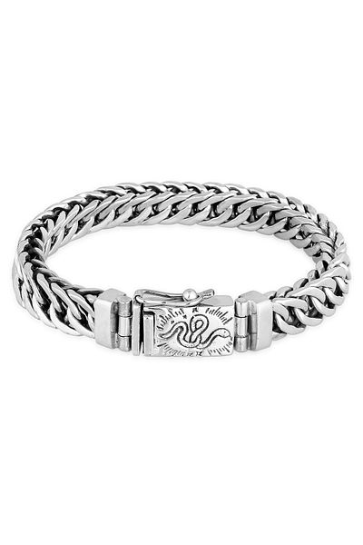 HAZE & GLORY Armband Herren Panzerarmband - Cobra 925 Silber