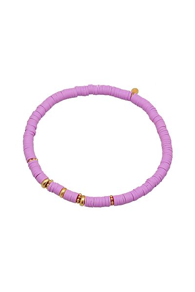 ELLI Gold Karapurate mit blauem Heishi-Perlenarmband aus 925er Silber