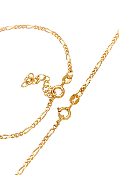 ELLI Schmuckset Figaro Halskette Kol Bandı Basic 925 Gümüş