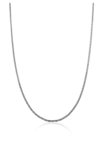 KUZZOI Halskette Herren Stäbchenpanzerkette Basic 925 Silber