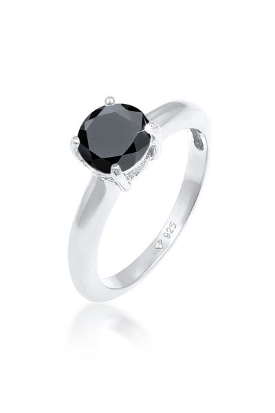 ELLI Ring aus 925er Sterlingsilber – Solitaire Klassisch Zirkonia