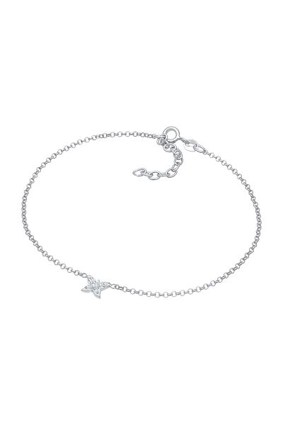 ELLI Fußschmuck Kinder Schmetterling Zirkonia Hübsch 925 Silber
