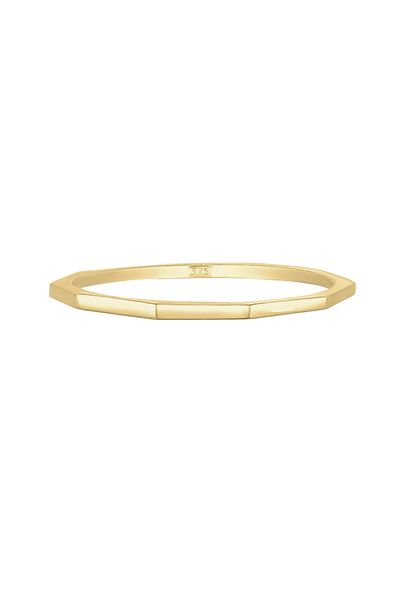 ELLI Ring Frau Klassisch Geo Minimal 375 Gelbgold