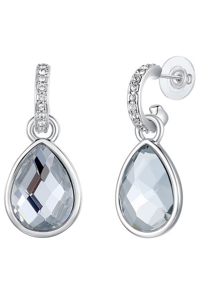 Lulu & Jane Ohrhänger mit Kristallen von Swarovski® Ohrhänger verziert mit Kristallen von Swarovski® weiß Glaskr