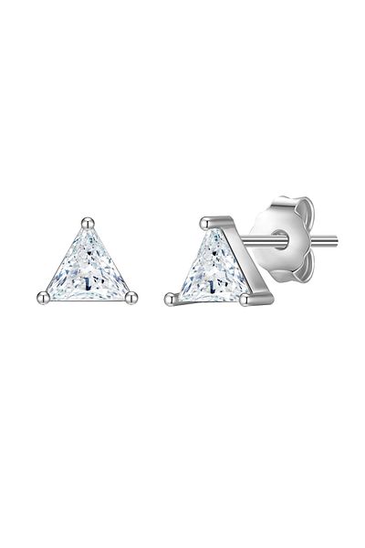 Glanzstücke München Silberohrstecker Ohrstecker Sterling Silber Zirkonia weiß