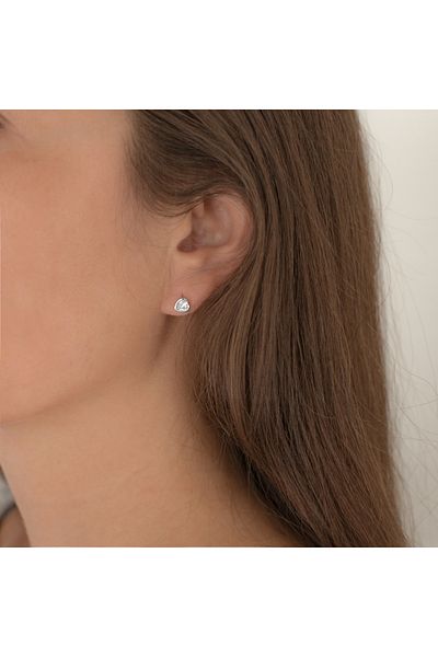 Rafaela Donata Silberohrstecker Ohrstecker Sterling Silber Zirkonia weiß