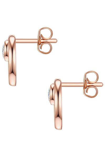 Rafaela Donata Silberohrstecker Ohrstecker Sterling Silber pembe altın Zirkonia weiß