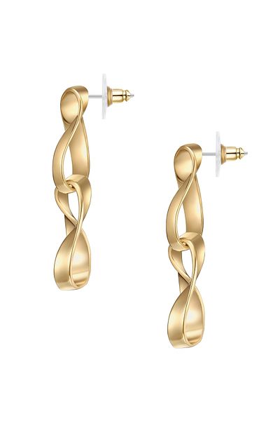 Lulu & Jane Modeschmuckohrstecker Ohrstecker gelbgold