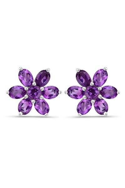 Rafaela Donata Edelsteinohrstecker Ohrstecker Sterling Silber Amethyst