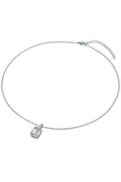 Trilani Silberhalskette Kette Sterling Silber Zirkonia weiß