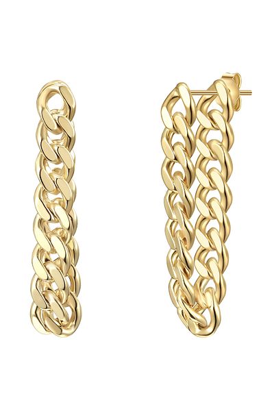 Glanzstücke München Silberohrstecker Ohrstecker Sterling Silber gelbgold