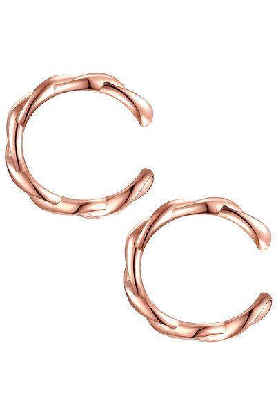 Lulu & Jane Modeschmuckohrklemmen Ohrklemme roségold