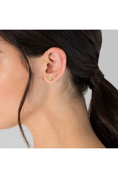 Glanzstücke München Silberohrstecker Ohrstecker Sterling Silber gelbgold