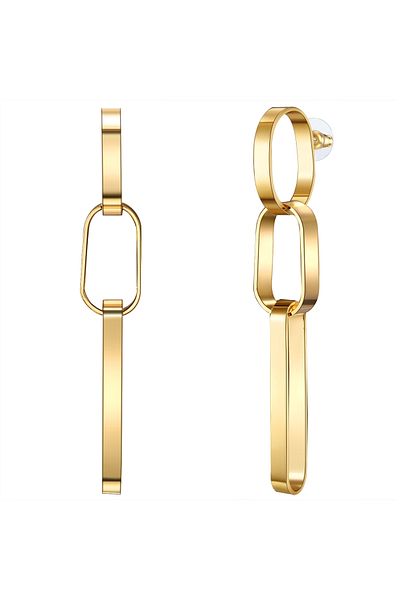 Lulu & Jane Modeschmuckohrhänger Ohrhänger gelbgold