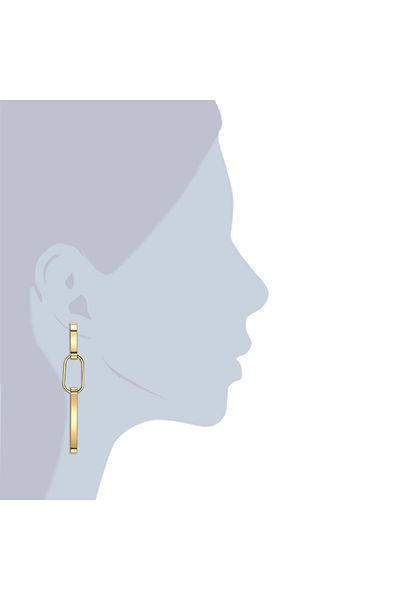Lulu & Jane Modeschmuckohrhänger Ohrhänger gelbgold