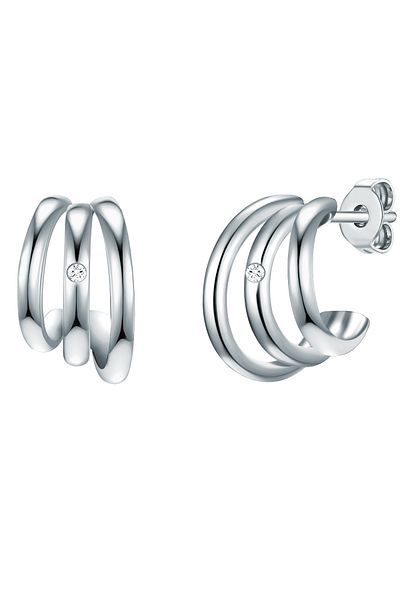 Lulu & Jane Diamantohrstecker Ohrstecker Sterling Silber Diamant weiß