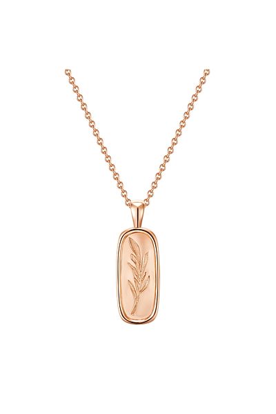 Glanzstücke München Silberhalskette Kette mit Anhänger Sterling Silber roségold